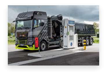 Waterstoftrucks tumb